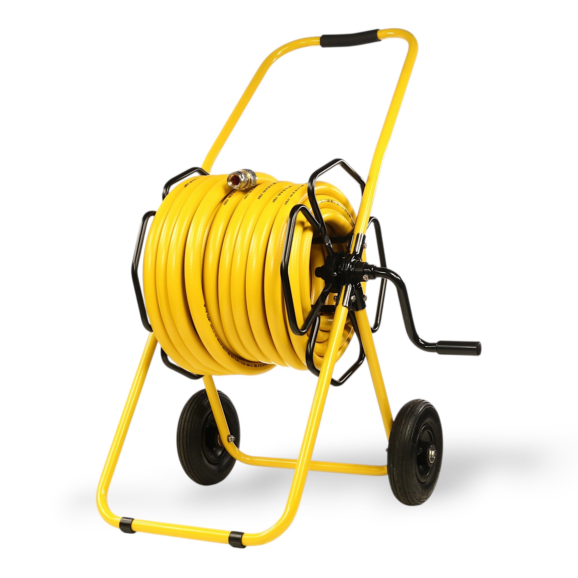 V-TUF manual wind hose reel trolley V3.1250 for 50m 1/2 inch hose, front view