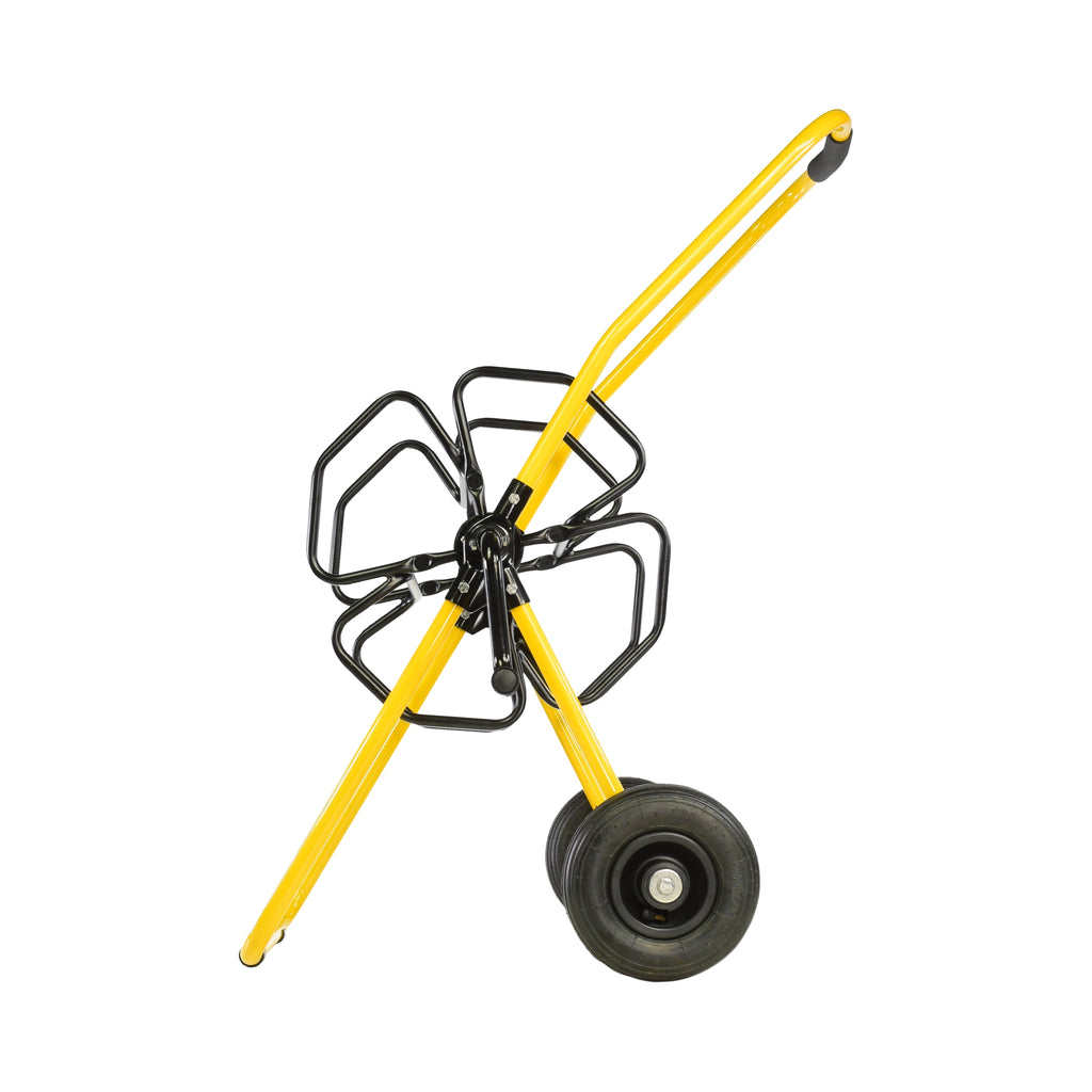 V-TUF painted steel hose reel V3.1250N close-up showing drum and hose guide