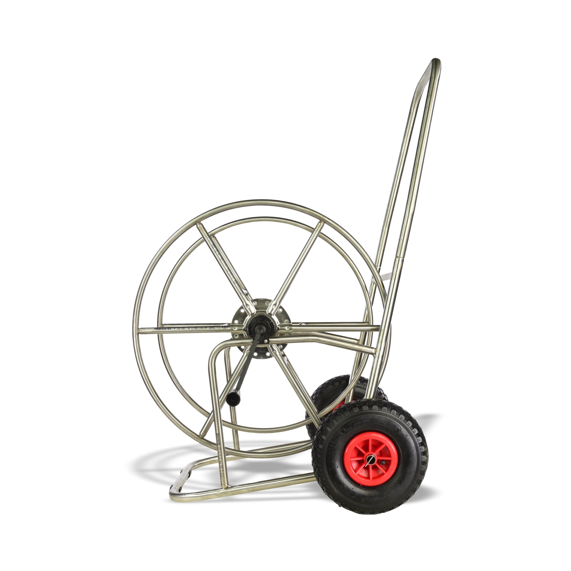 V-TUF MANUAL WIND - HOSE REEL for 110m 3/4 Hose STAINLESS STEEL - V3.34110SS