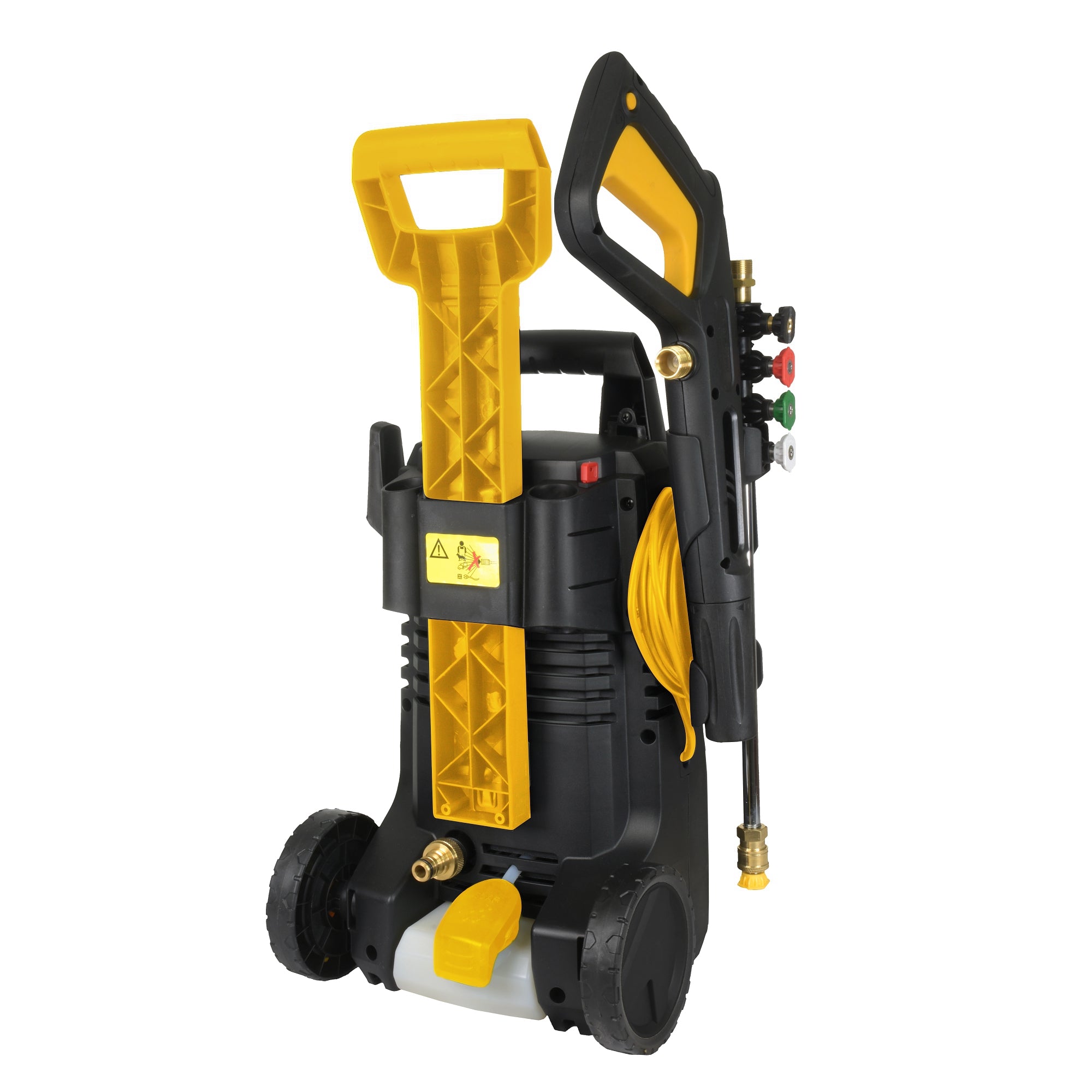 V-TUF V3240X2 pressure washer kit view showing machine with master pro cleaning kit contents