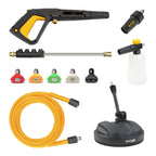 V-TUF V3240X2-KIT1 full kit contents showing machine and cleaning chemicals