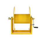 V-TUF SR3 manual reel 110m angle view showing drum, handle and mounting frame
