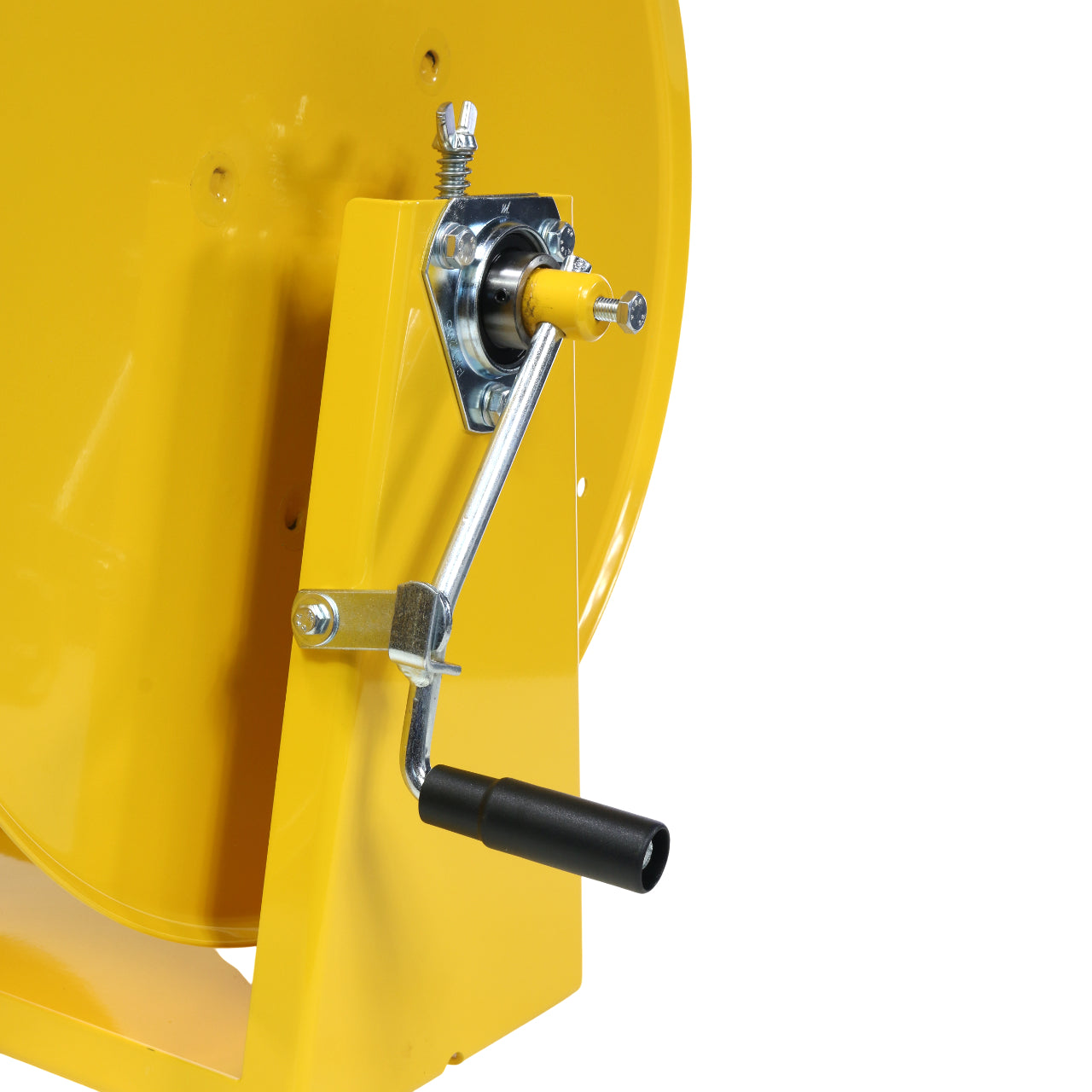 V-TUF V5.1102SS SR3 tufREEL close-up showing ratchet and hose guide