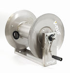 V-TUF manual wind stainless tufREEL Super Series 60m V5.143SS, front view