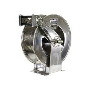 V-TUF tufREEL V5.2200 20m retractable hose reel, stainless steel, front view
