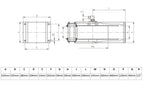 V-TUF V5.2201 tufREEL dimension diagram showing drum and bracket measurements