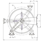 V-TUF V5.2200 tufREEL technical drawing with mounting and overall dimensions