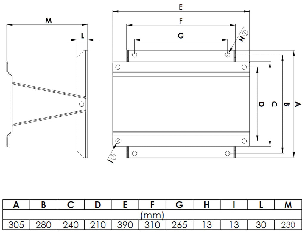 V-TUF V5.4351 painted swivel bracket installed showing reel mounting position on wall