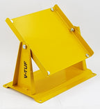 V-TUF V5.4351 35m reel wall bracket side view showing arm extension and swivel pivot