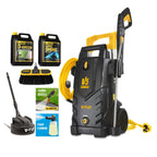 V-TUF V5240X2-KIT1 patio and car cleaner kit contents showing machine with cleaning accessories