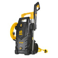 V-TUF V5240X2 electric pressure washer front view, yellow and black body, 240v brushless motor