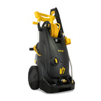V-TUF V7 110V pressure washer angle view showing hose reel and trigger gun storage