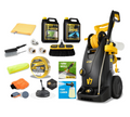 V-TUF V7240 electric pressure washer lifestyle shot showing in use on vehicle washing
