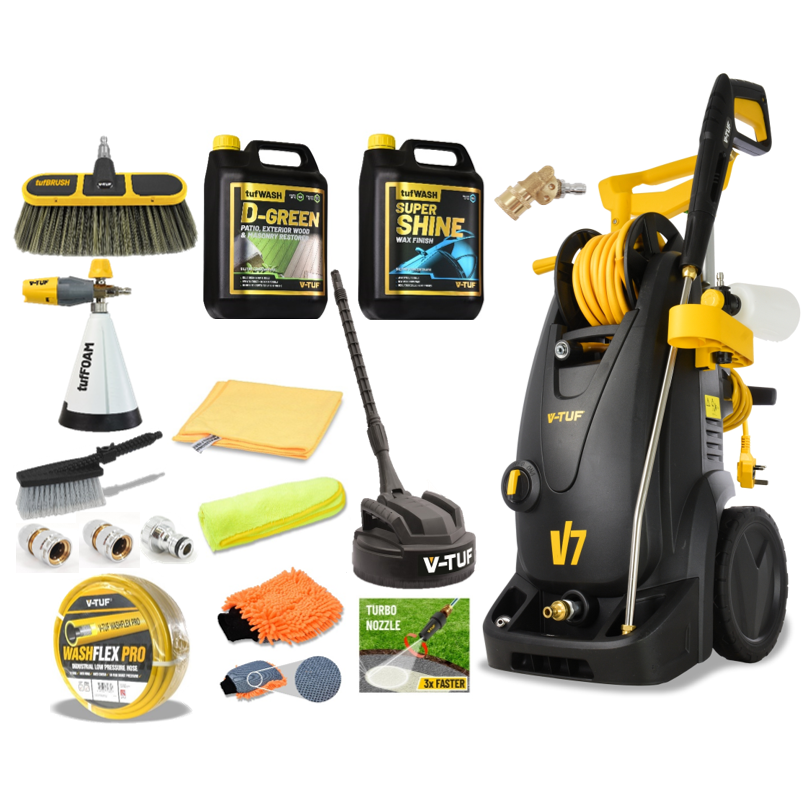 V-TUF V7 Electric Pressure Washer ƒ?? With 10m Hose Reel
