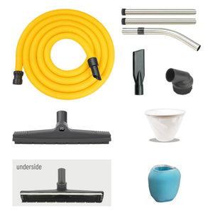 V-TUF MAMMOTH stainless 3.5kW 240V 80L industrial vacuum with 15m hose MAMMOTH240-STGSC for grain and warehouse