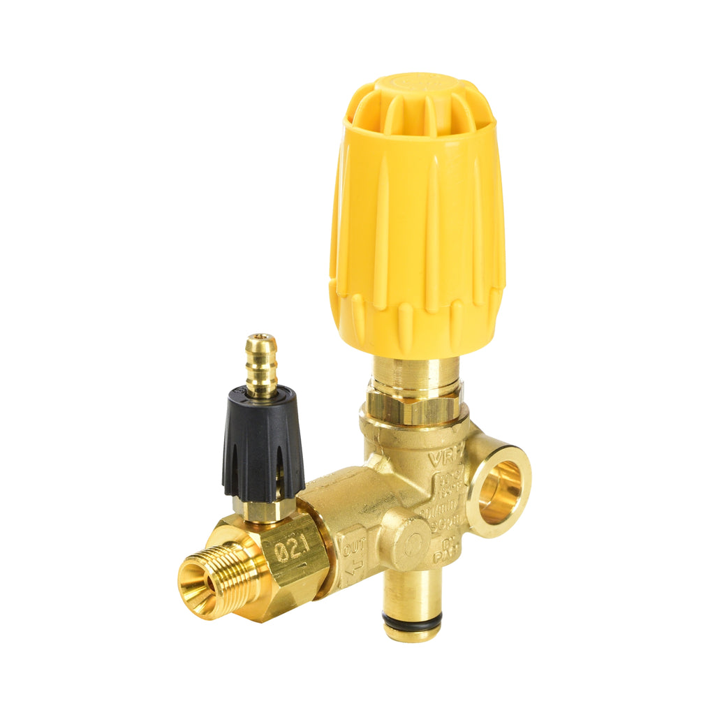 V-TUF banjo unloader C0.195 3/8M outlet with injector 1/2F inlet for pressure washer bypass