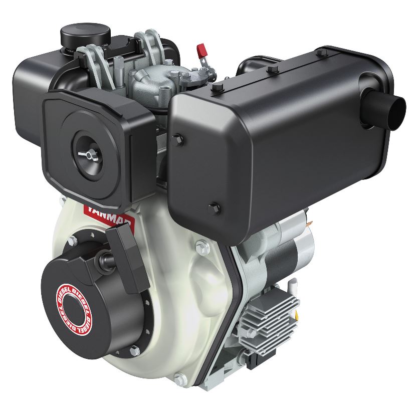 V-TUF Yanmar 4.8HP diesel engine VD5L48 with recoil start, front view