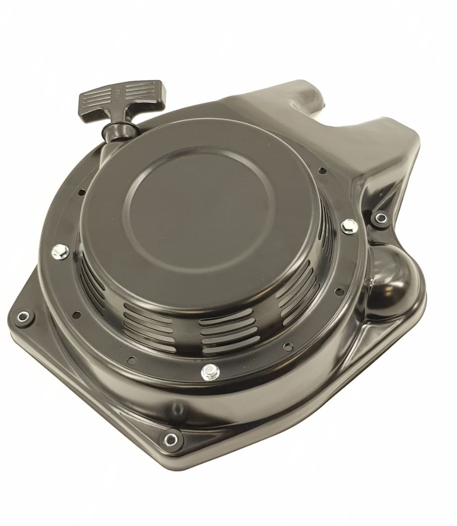 V-TUF 10HP diesel recoil starter assembly rear view showing mounting flange and pawl
