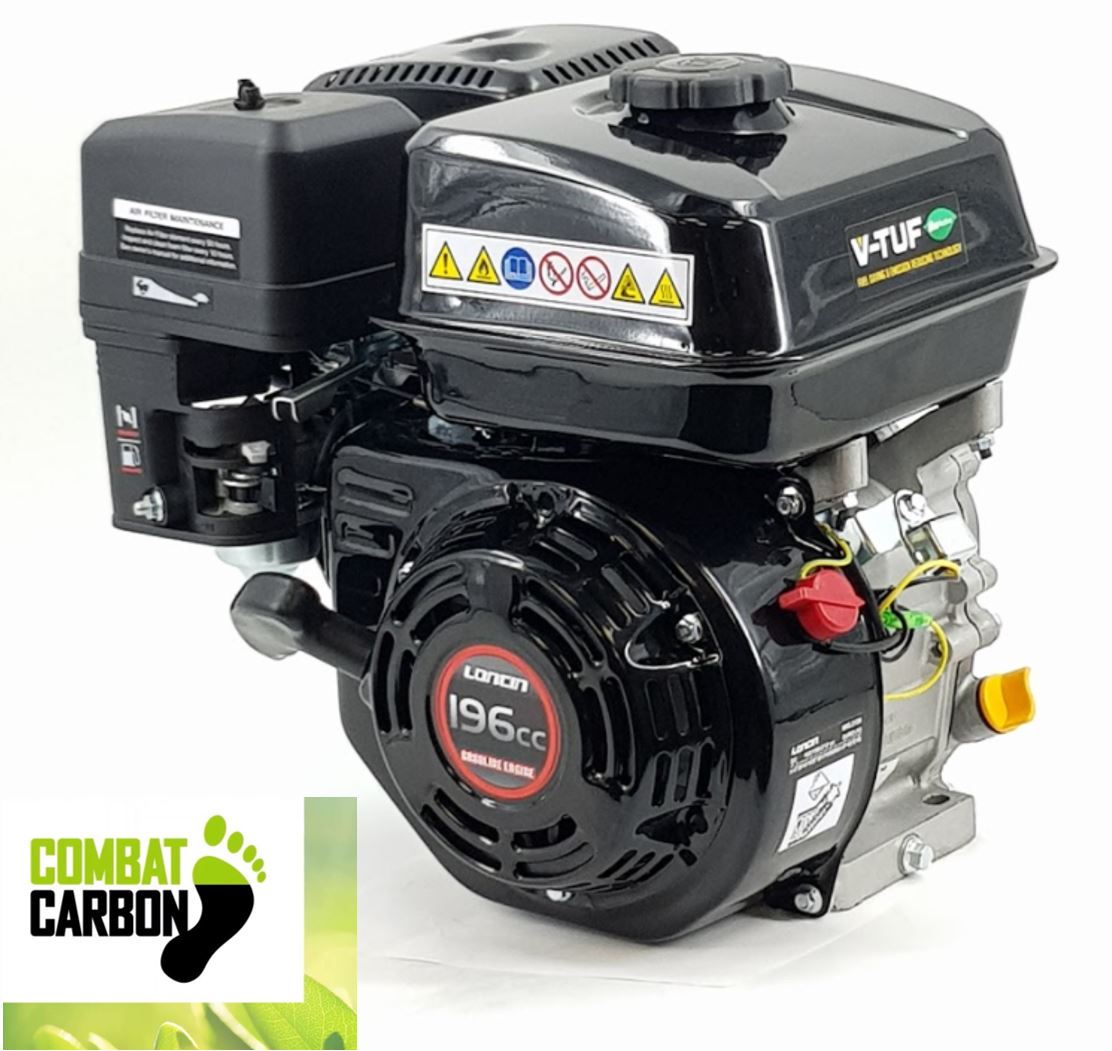 V-TUF 6.5HP low carbon petrol engine VLCP065 with oil alert 3/4 inch shaft, front view