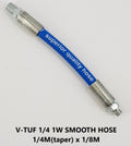 32m 1w 1/4 BLACK V-TUF HOSE 3/8F 90 SWEPT 1/4"M Taper