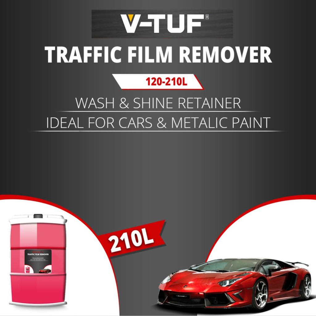 V-TUF VTC120 Wash and Shine 210L barrel, pink non-caustic TFR concentrate