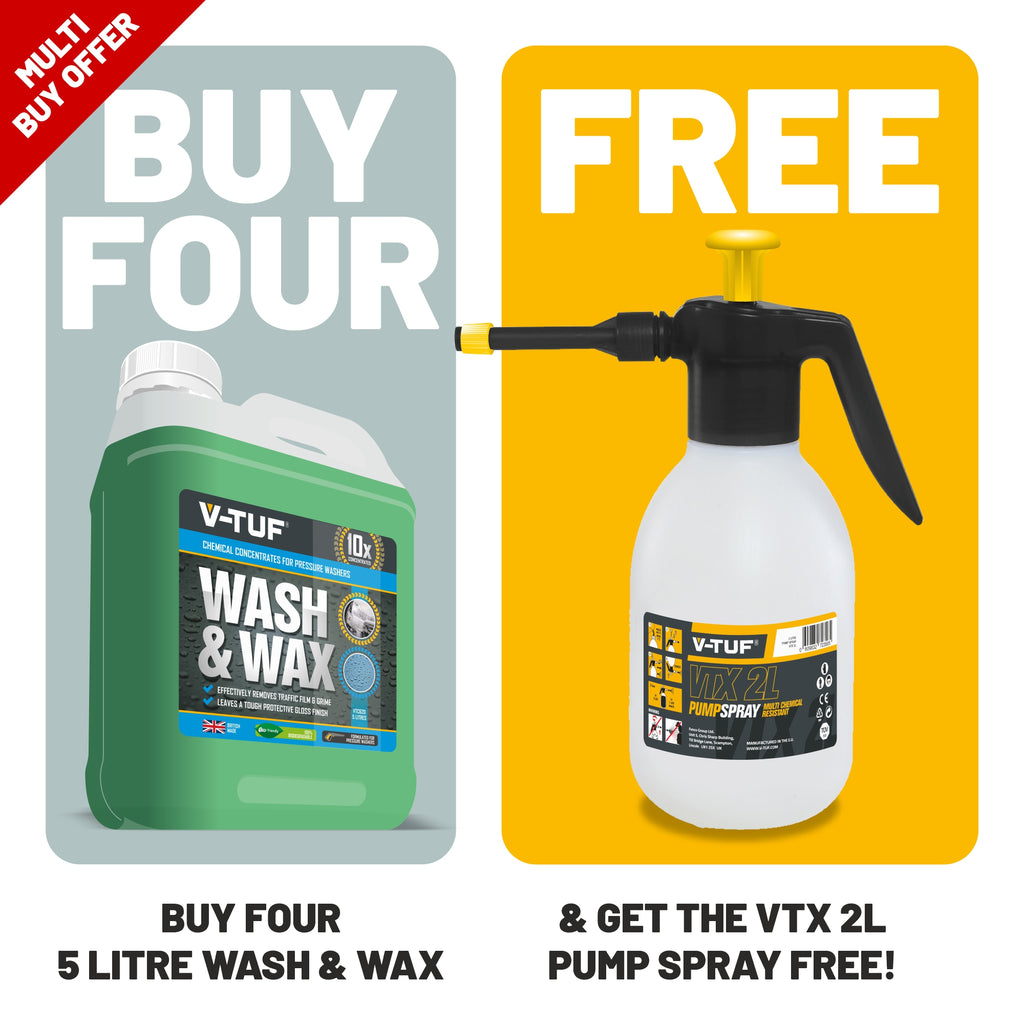 V-TUF VTC620 5L luxury wash and wax concentrate 10x with free VTX-2L professional sprayer