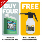 V-TUF VTC620 5L luxury wash and wax concentrate 10x with free VTX-2L professional sprayer