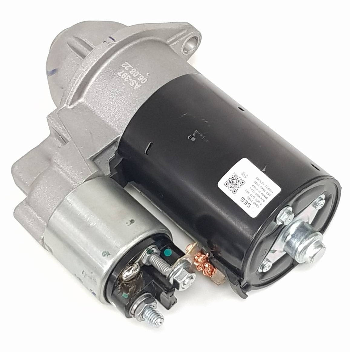 V-TUF VTES004K Kohler starter motor side view showing motor body and engagement
