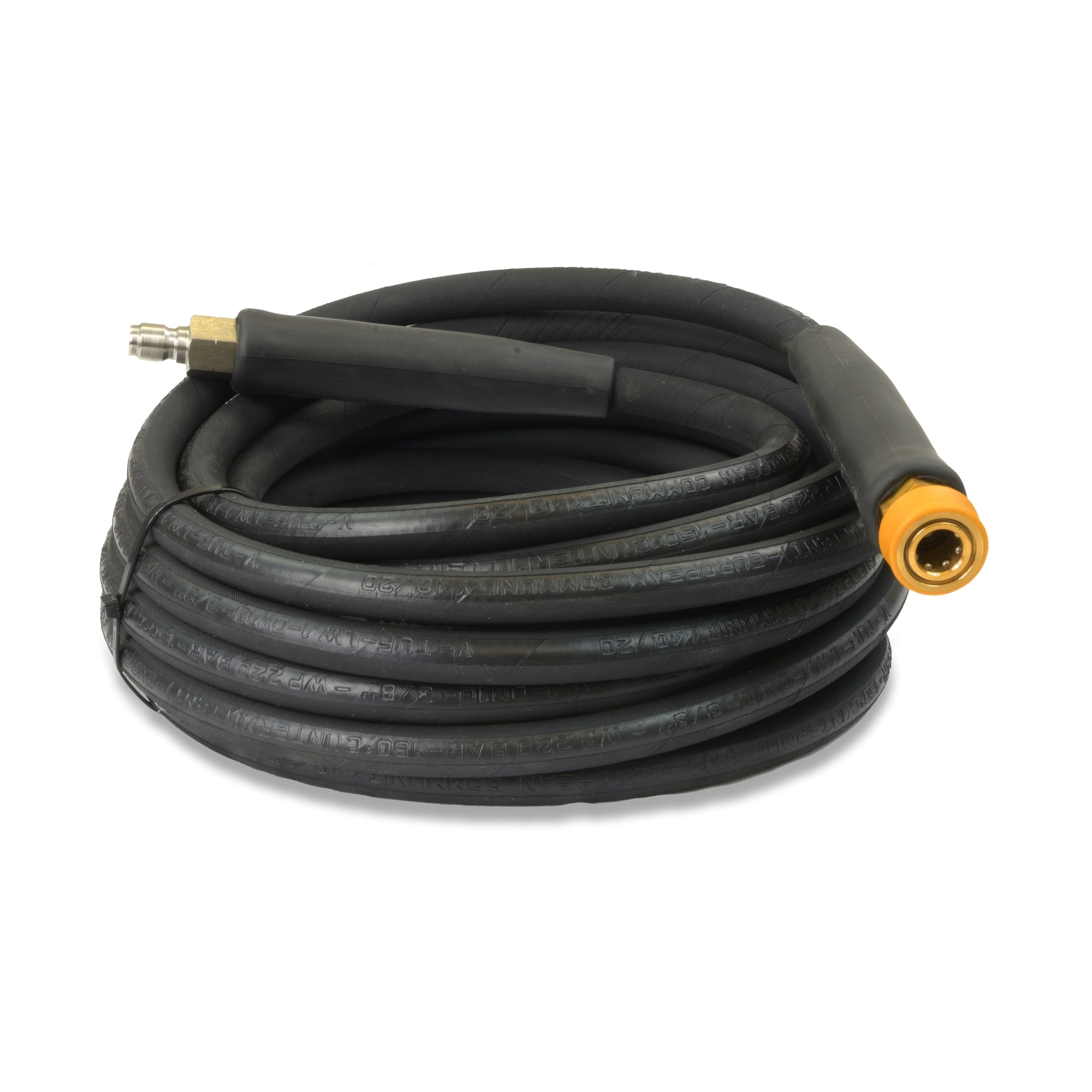 V-TUF 10m 1-wire 3/8 black jetwash hose VTK13810UVYK-HD with DURAKLIX MSQ HD female and stainless male
