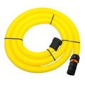 V-TUF 5m yellow hi-viz hose VTM104-DM with airflow control for MINI dust extraction vacuum
