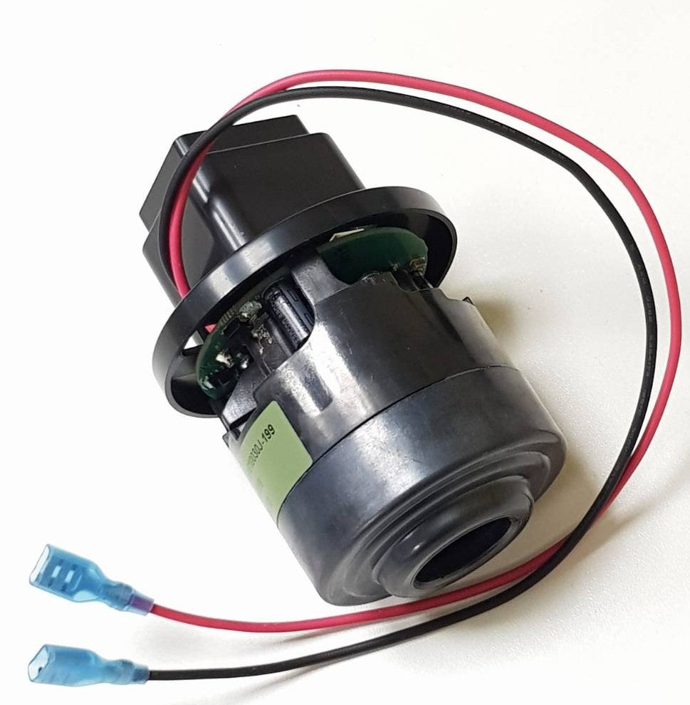V-TUF RUCKVAC-ION 300W DC motor close-up showing motor terminals and housing