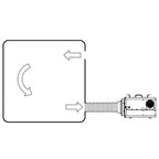 V-TUF AEROMAX500 hood adapter close-up showing fitting collar and duct profile