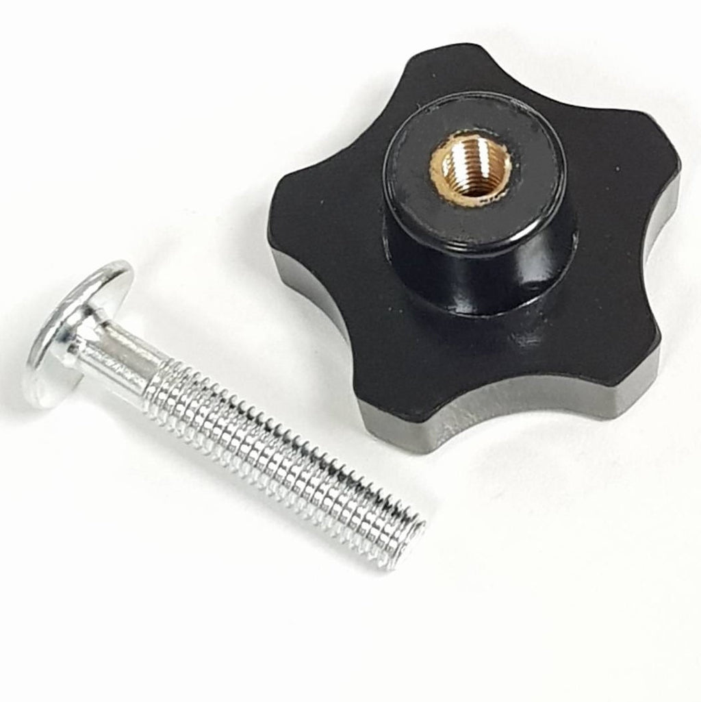 V-TUF VTPA1100 handwheel bolt close-up showing wheel and bolt assembly