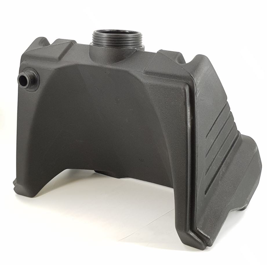 V-TUF VTRP4100010 fuel tank side view showing tank body, outlet and fill neck