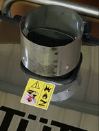 V-TUF chimney flue adapter close-up showing sealing collar and fixing arrangement