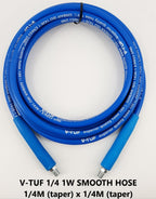 V-TUF smooth cover blue 1-wire 1/4 inch jetwash hose for pressure washer applications