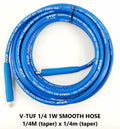 V-TUF smooth cover blue 1-wire 1/4 inch SC jetwash hose showing smooth outer surface