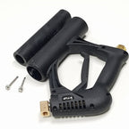 V-TUF extendable lance with gutter cleaning attachment showing 8m reach and curved head