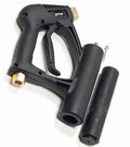 V-TUF T2.9800G gutter cleaning attachment close-up showing curved nozzle and belt loop