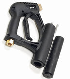 V-TUF T2.9800G gutter cleaning attachment close-up showing curved nozzle and belt loop
