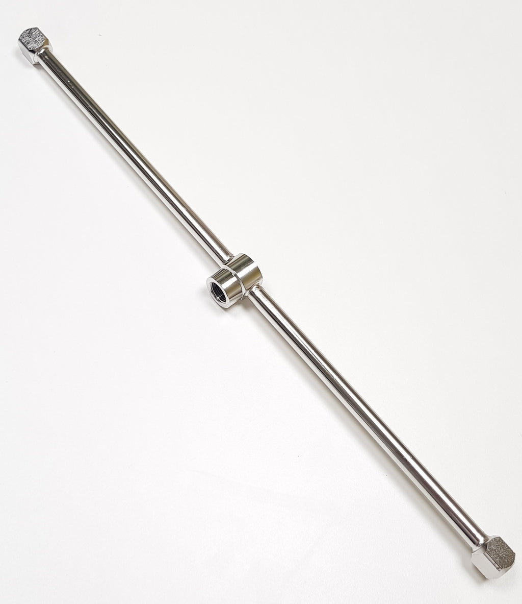 V-TUF VTSC144 rotor arm close-up showing spinning bar and nozzle holders