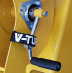 V-TUF tidy strap T2.9800G in use showing hose and cable management on extendable lance