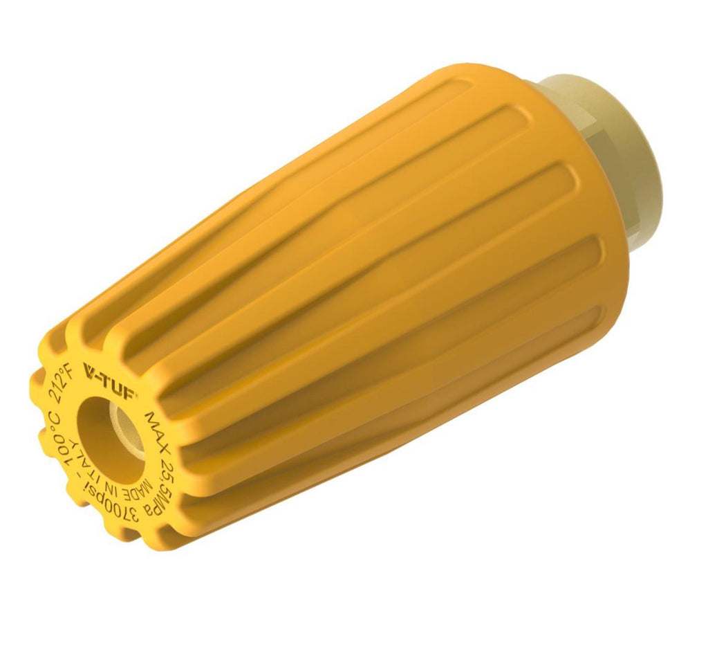 V-TUF tufTURBO 255 BAR 100degC 02 HEAVY DUTY TURBO NOZZLE 1/4F INLET - V-SPIN DEEP CLEAN TECHNOLOGY
