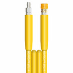 V-TUF 2-wire tufCOVER yellow 400 Bar jetwash hose with DURAKLIX HD MSQ couplings, coil view