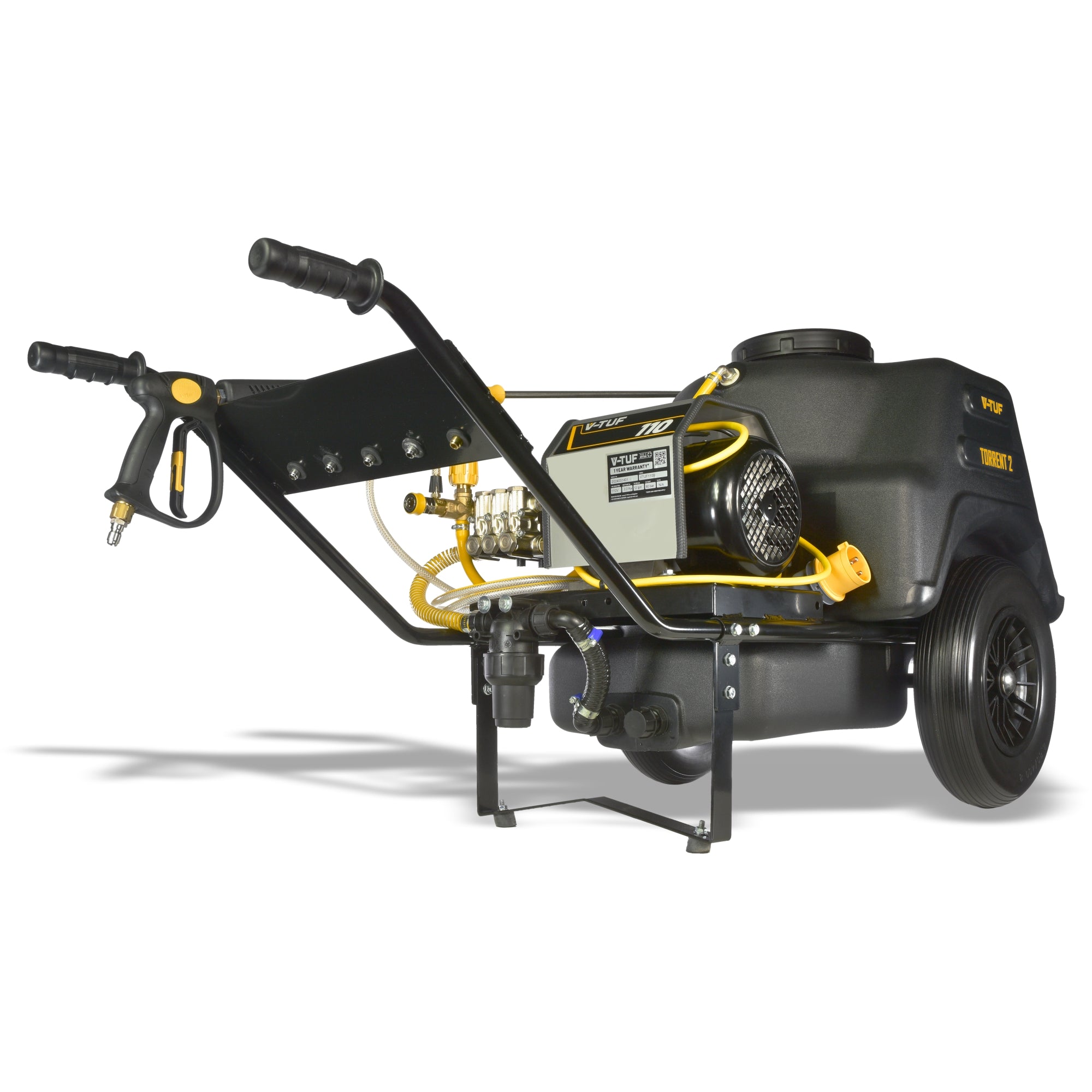 V-TUF 110B TORRENT 2 electric bowser pressure washer VTUF110B 110V 80 Bar 12L/min, front view