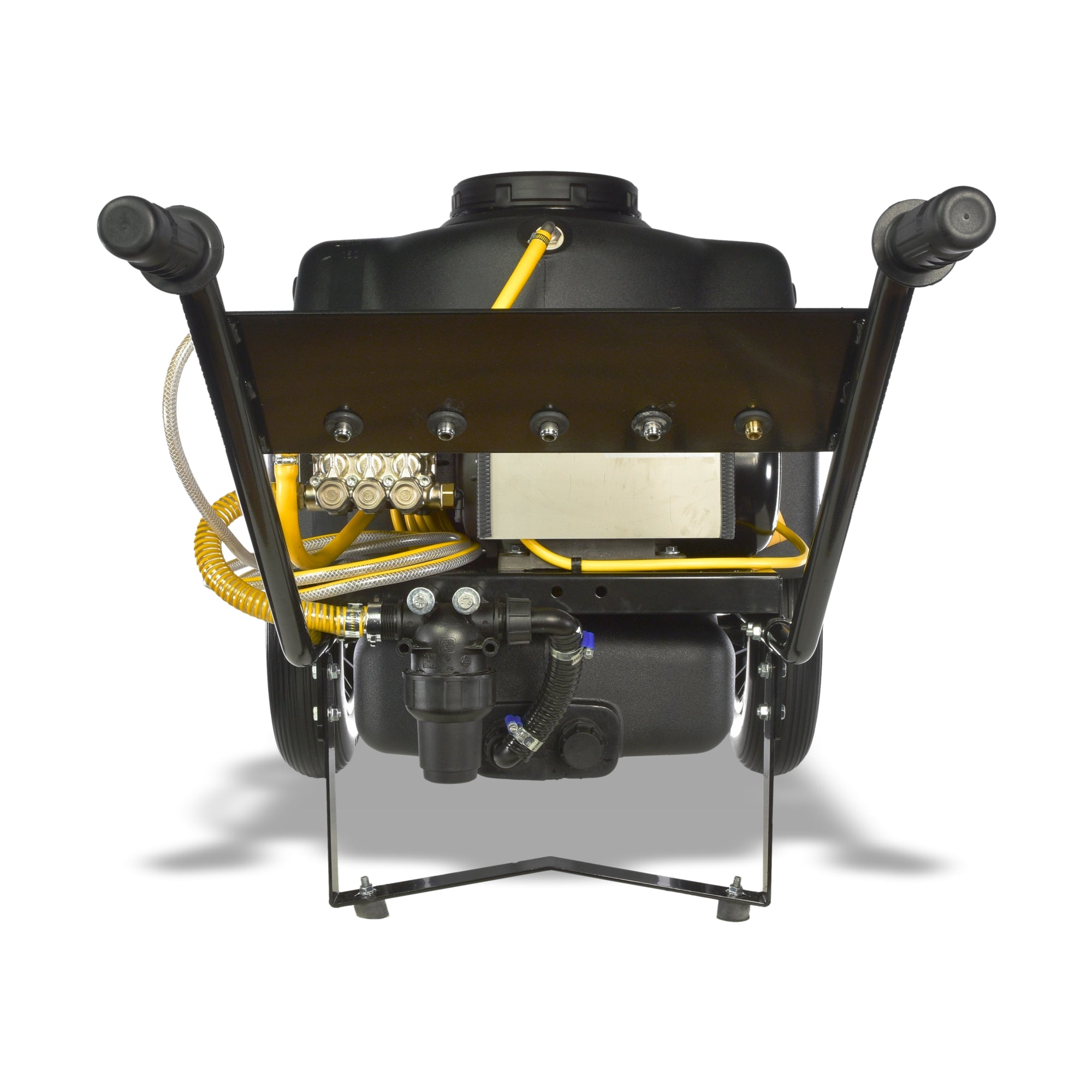 V-TUF VTUF110B angle view showing bowser tank capacity and 110V cable entry