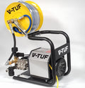 V-TUF 240TCHR portable pressure washer 240V total stop with 30m hose reel VTUF240TCHR, front view