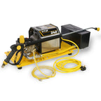 V-TUF VTUF240TCW 240V 100 Bar electric pressure washer on baseplate with water tank, front view