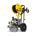V-TUF 240HR compact industrial mobile electric pressure washer with 20m hose reel VTUF240HR, front view