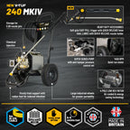 V-TUF VTUF240TF side view showing foam system injector, electric motor and pump